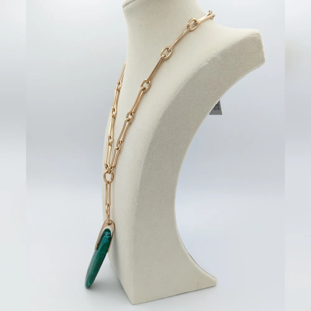 Robert Lee Morris SOHO Sculptural Stone Pendant Y Necklace NEW - Picture 5 of 9